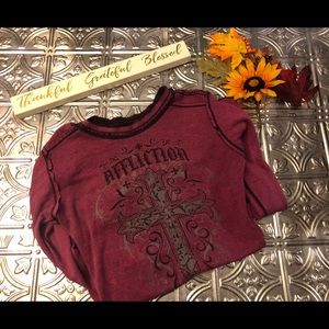 Affliction reversible thermal long sleeve